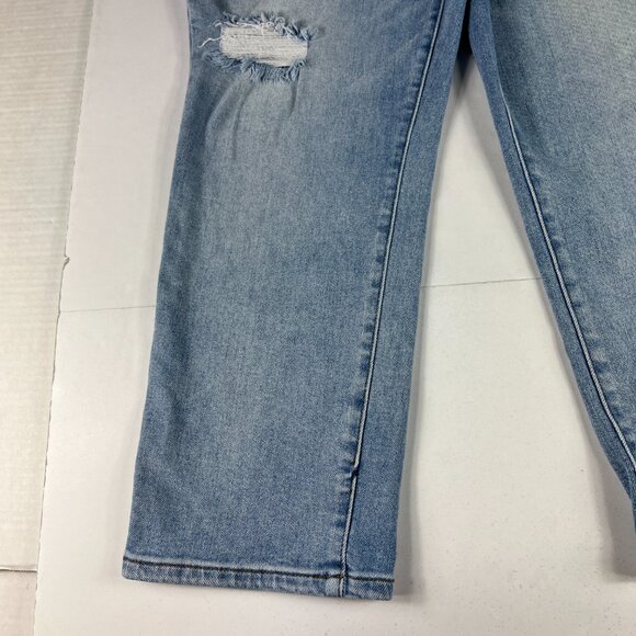 Kut From The Kloth Jeans Women's 35x24 Catherine Straight Crop Blue Denim Tag 14 - Picture 6 of 16